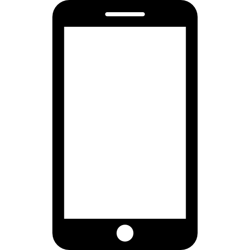 Black and white icon of a mobile phone representing the Mobile Phone Consent form at Penkridge Middle School.