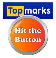 Topmarks "Hit the Button" logo with a blue and yellow "Topmarks" banner above an orange button with white text.  